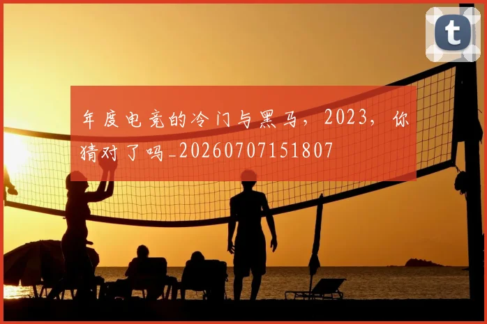 年度电竞的冷门与黑马,2023,你猜对了吗_20260707151807